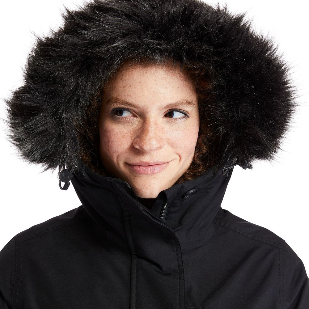 Timberland Womens Parka Waterproof Parka - Black - India QV5047298